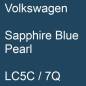 Preview: Volkswagen, Sapphire Blue Pearl, LC5C / 7Q.